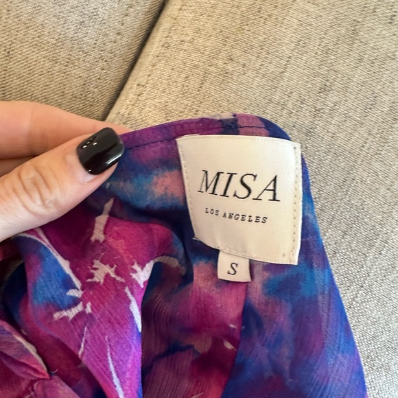 Misa Los Angeles Colorful Tie-Dye Dress - Picture 2 of 5